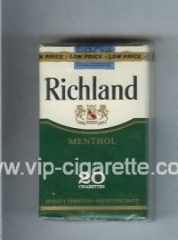 Richland Menthol cigarettes soft box