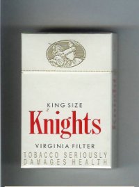 Knights King Size Virginia Filter cigarettes hard box