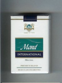Mond International Premium Blend Menthol American Taste cigarettes soft box