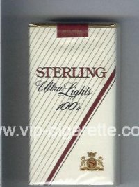 Sterling Ultra Lights 100s cigarettes soft box
