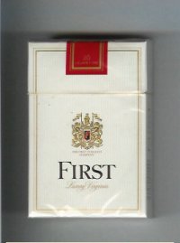 First Luxury Virginia cigarettes hard box