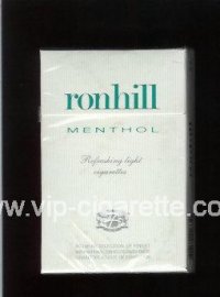 Ronhill Menthol cigarettes white hard box