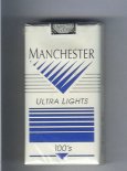 Manchester Ultra Lights 100s cigarettes soft box Manchester Ultra Lights 100s cigarettes soft box
