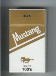 Mustang Lights 100s cigarettes hard box