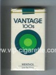 Vantage 100s Menthol Cigarettes soft box
