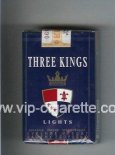 Three Kings Lights cigarettes blue soft box Three Kings Lights cigarettes blue soft box