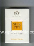 Silk Cut Ultra Mild Gallaher Limited cigarettes white and yellow hard box