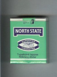 North State Superfine cigarettes green soft box