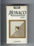 Monaco Lights 100s Cigarettes soft box