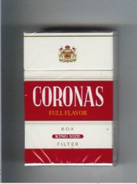 Coronas Full Flavor box cigarettes king size filter
