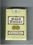 Gold Dollar Cigaretten light green and white cigarettes soft box Gold Dollar Cigaretten light green and white cigarettes soft box