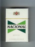 Nacional Mentol cigarettes hard box