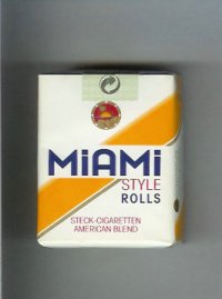Miami Style Rolls American Blend cigarettes soft box