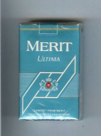 Merit Ultima blue cigarettes soft box