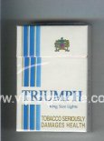 Triumph King Size Lights cigarettes hard box Triumph King Size Lights cigarettes hard box