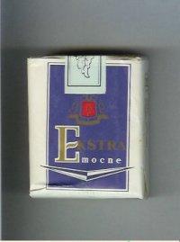 Ekstra Mocne blue and white cigarettes soft box