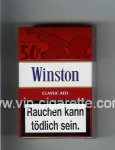 Winston collection version Classic Red 50s cigarettes hard box