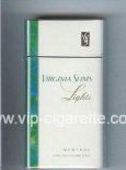 Virginia Slims Lights Menthol 100s cigarettes hard box