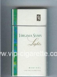 Virginia Slims Lights Menthol 100s cigarettes hard box