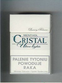 Cristal Menthol Ultra Lights cigarettes Luxury Tobacco