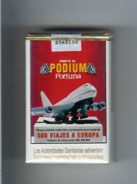Fortuna Podium 500 Viajes a Europa cigarettes soft box