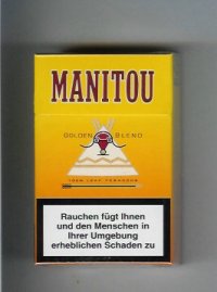 Manitou Golden Blend cigarettes hard box