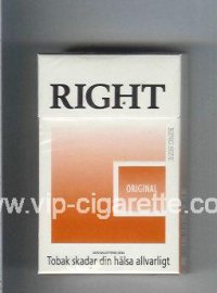 Right Original cigarettes hard box