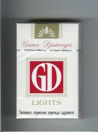 GD Gorna Djumaya Lights white and red cigarettes hard box