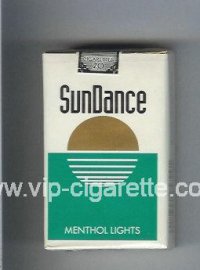 SunDance Menthol Lights Cigarettes soft box
