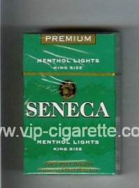Seneca Menthol Lights cigarettes hard box