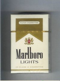 Marlboro Lights cigarettes hard box