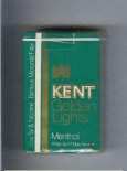 Kent Golden Lights Famous Micronite Filter Menthol cigarettes soft box Kent Golden Lights Famous Micronite Filter Menthol cigarettes soft box