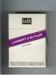 L&B Lambert and Butler Ultra cigarettes hard box