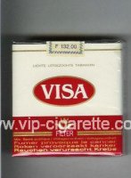 Visa Filter 25 cigarettes white and red soft box
