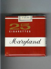 Maryland 25 cigarettes brown and white soft box
