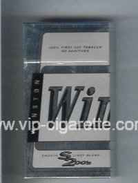 Winston S2000 Smooth Light Blend 100s cigarettes hard box