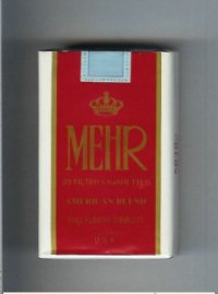 Mehr American Blend Full Flavor Tobacco cigarettes soft box
