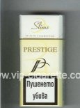 P Prestige Slims 100s yellow and white cigarettes hard box