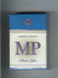 MP American Blend Premium Lights cigarettes hard box