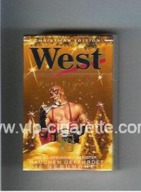 West 'R' Full Flavor Christman Edition cigarettes hard box
