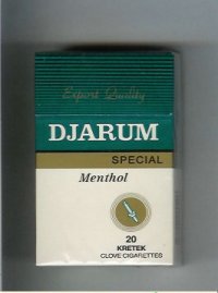 Djarum Special Menthol cigarettes hard box