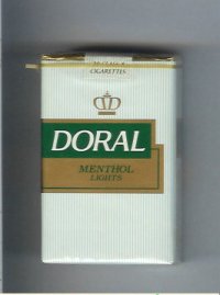 Doral Menthol Lights cigarettes soft box