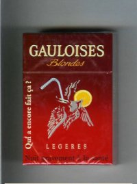 Gauloises Blondes cigarettes Legeres Qui a Encore Fait Ca ' hard box