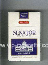 Senator International Virginia Blend Coal Filter cigarettes hard box
