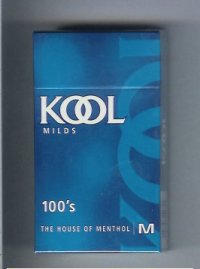 Kool Milds 100s The House of Menthol cigarettes hard box
