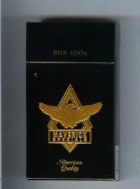 Maverick Specials Box 100s black and gold cigarettes hard box