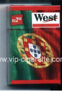 West Red World cigarettes Edition 2006 Portugal hard box