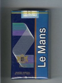 Le Mans 100s blue Cigarettes soft box