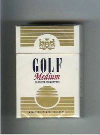 Gold Medium American Blend cigarettes hard box