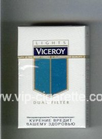 Viceroy Lights Dual Filter Cigarettes hard box